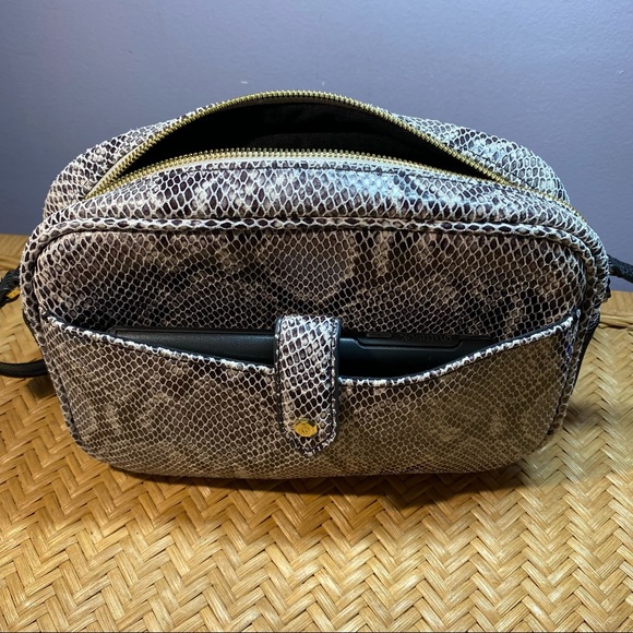 G.I.L.I. Python Print Leather Crossbody - Picture 9 of 12